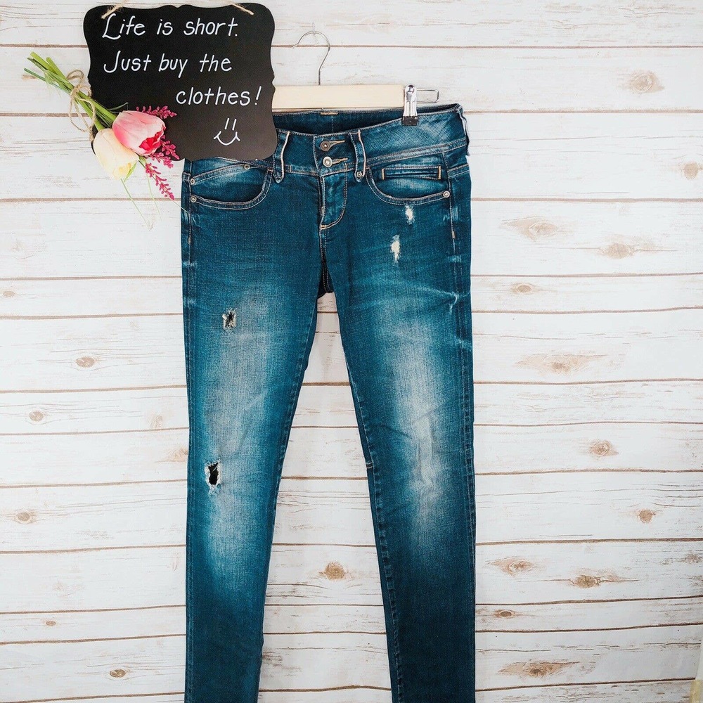 Chevignon Jeans Size 28 Rusty Skinny Selvedge